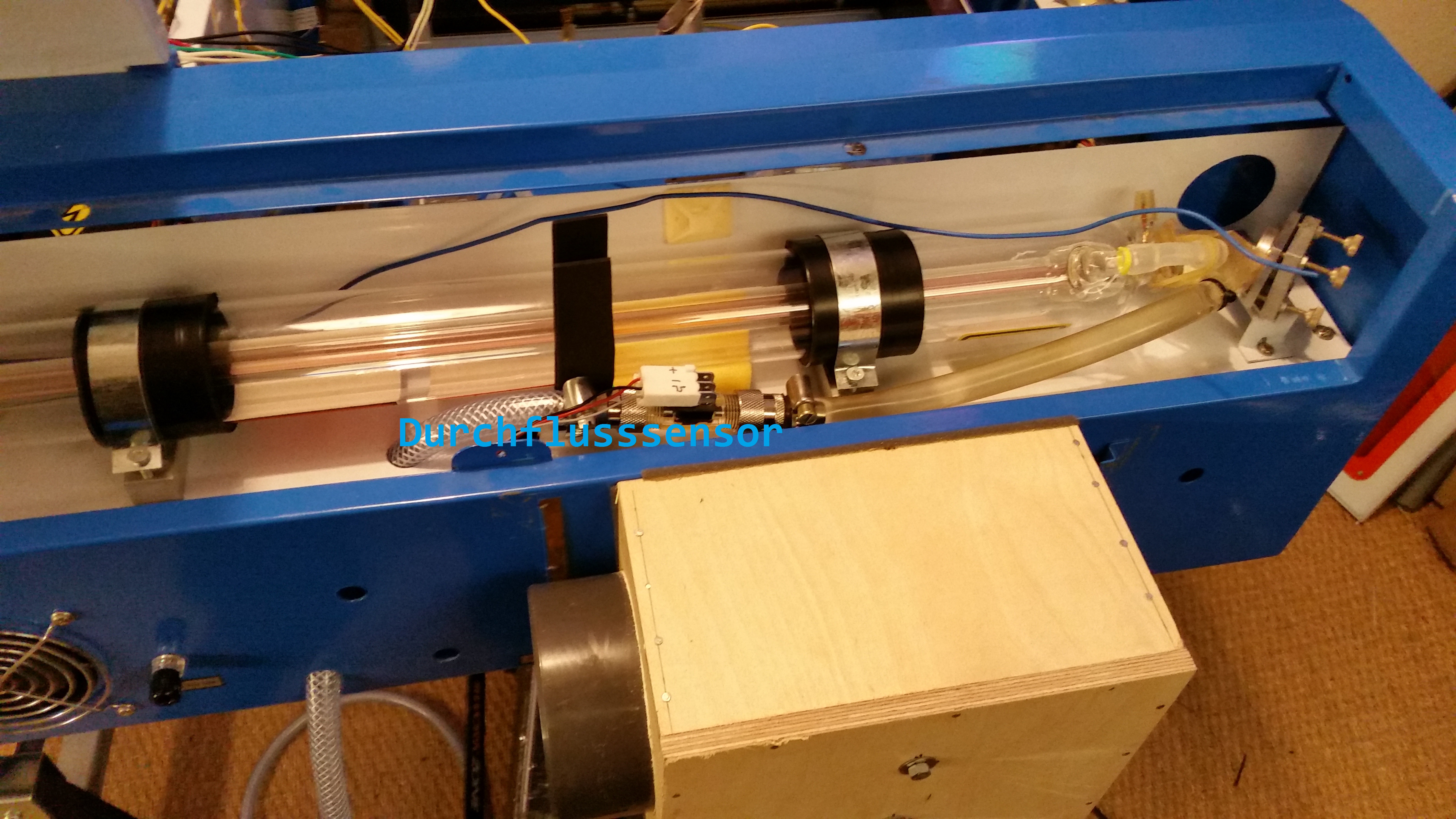 Wasserkreislauf jetzt mit Durchflusssensor