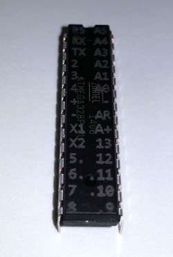 ATmega328 laser-engraved